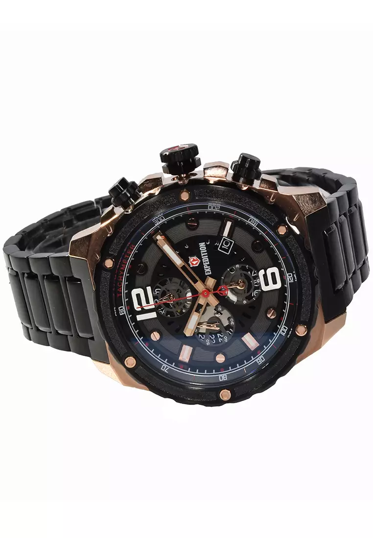 Expedition - Jam Tangan Pria - Rosegold - Stainless Steel -  6732MCBBRBA