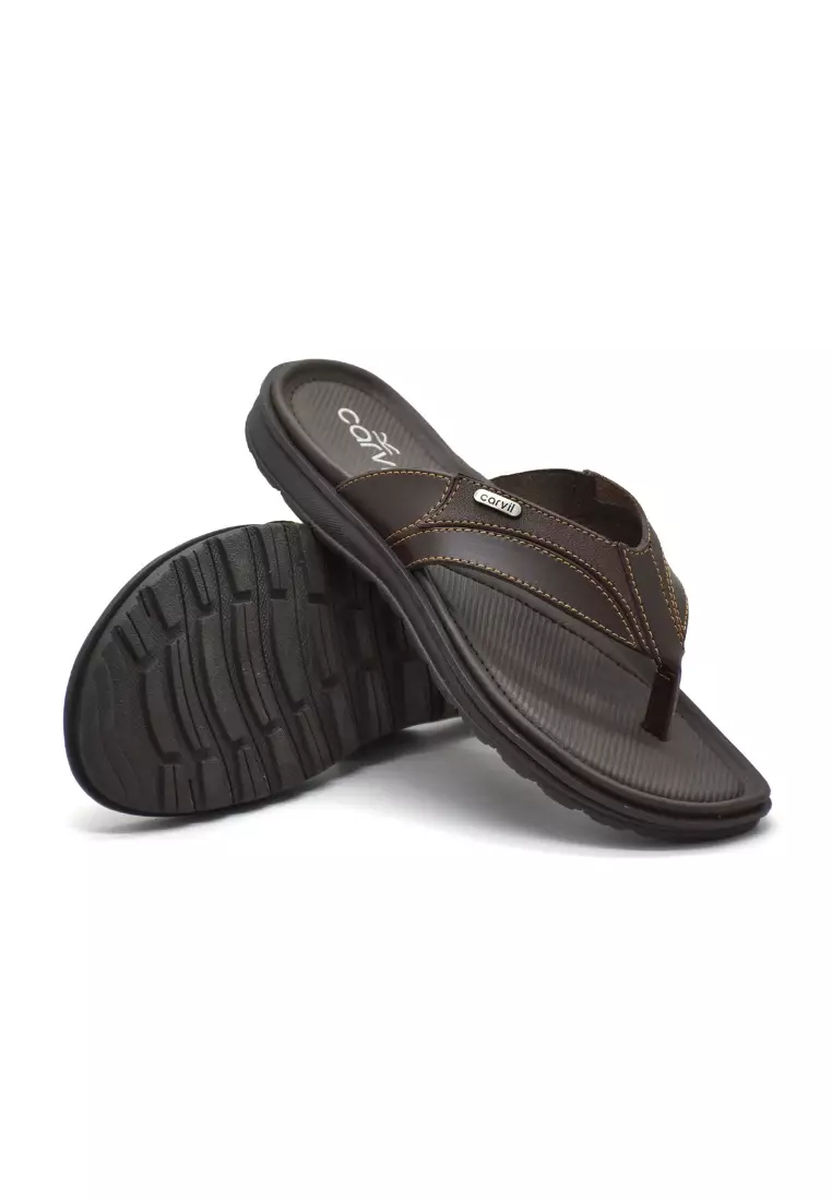 Carvil Sandal Pria Dexano-01 M Dark Brown