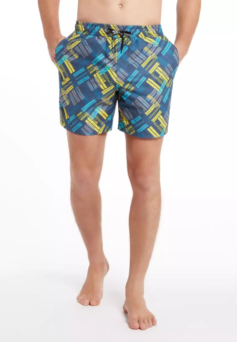 MEN'S ELASTIC WAIST BOARDSHORT KISSING THE SUN main image 0