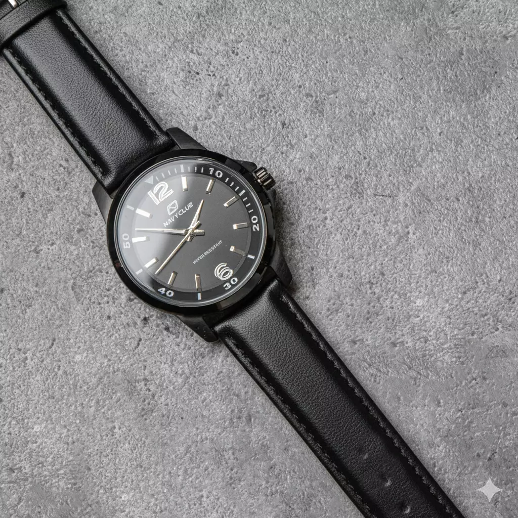 Navy Club Jam Tangan Pria Coast - Leather Strap