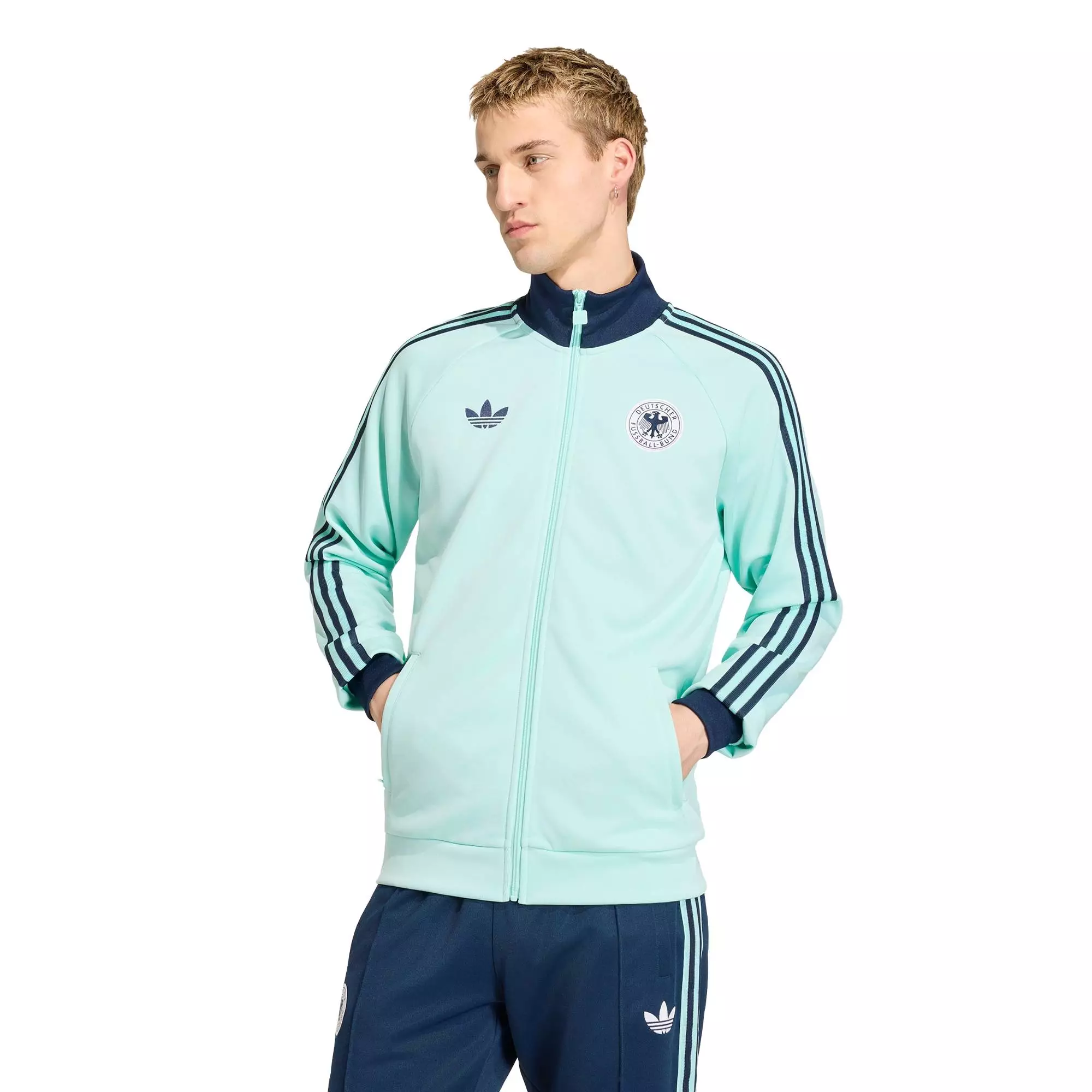 Football Germany Originals Track Top Men Turquoise JZ9340