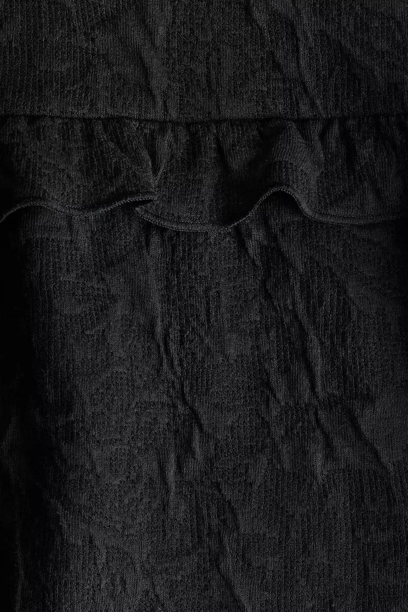 Jacquard jersey blouse