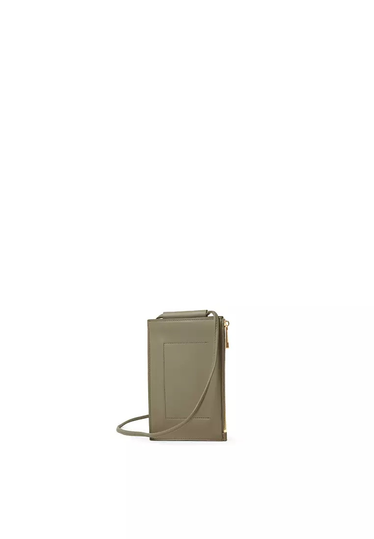 斜背手機小袋 - 大象灰色