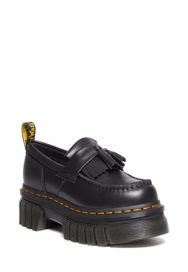 網上選購Dr. Martens 黑色軟皮厚底流蘇樂福鞋2024 系列| ZALORA香港
