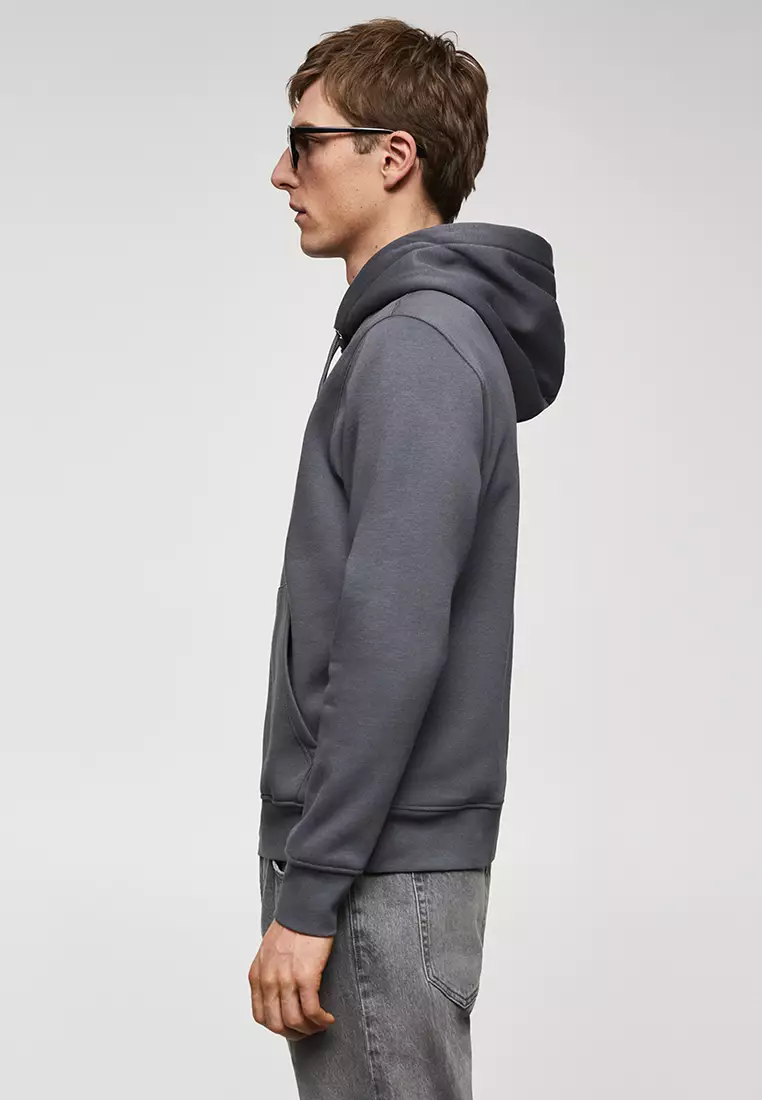 Buy MANGO Man Cotton Kangaroo-Hooded Sweatshirt 2024 Online