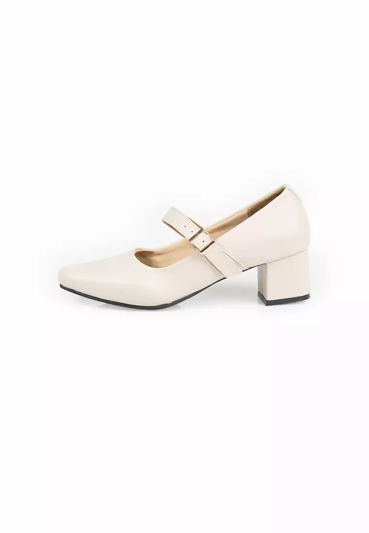 SEIS Rasy Sepatu Wanita Heels 5 cm - CREAM