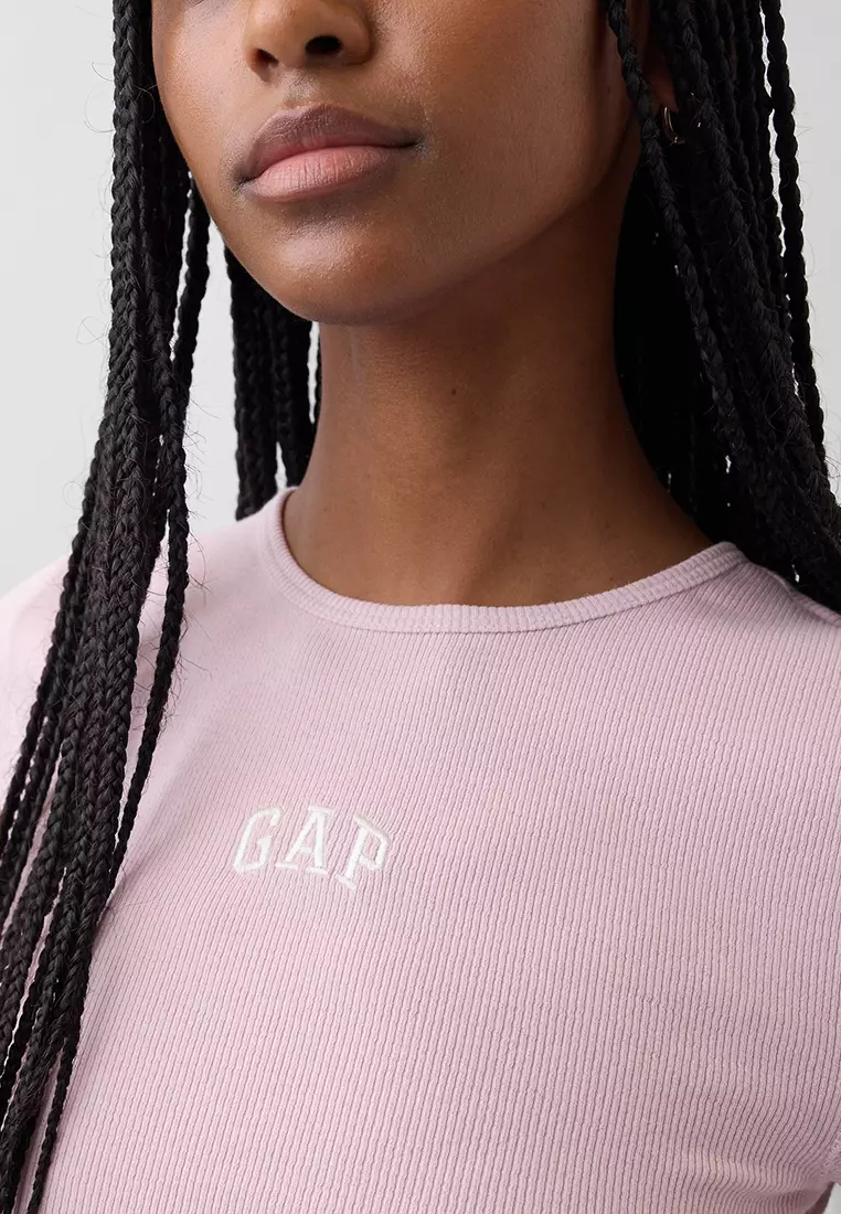 Modern Ribbed Logo T-Shirt