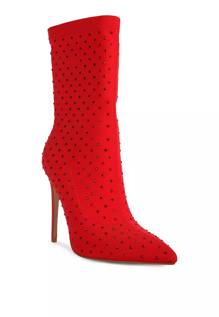Red ankle best sale sock boots