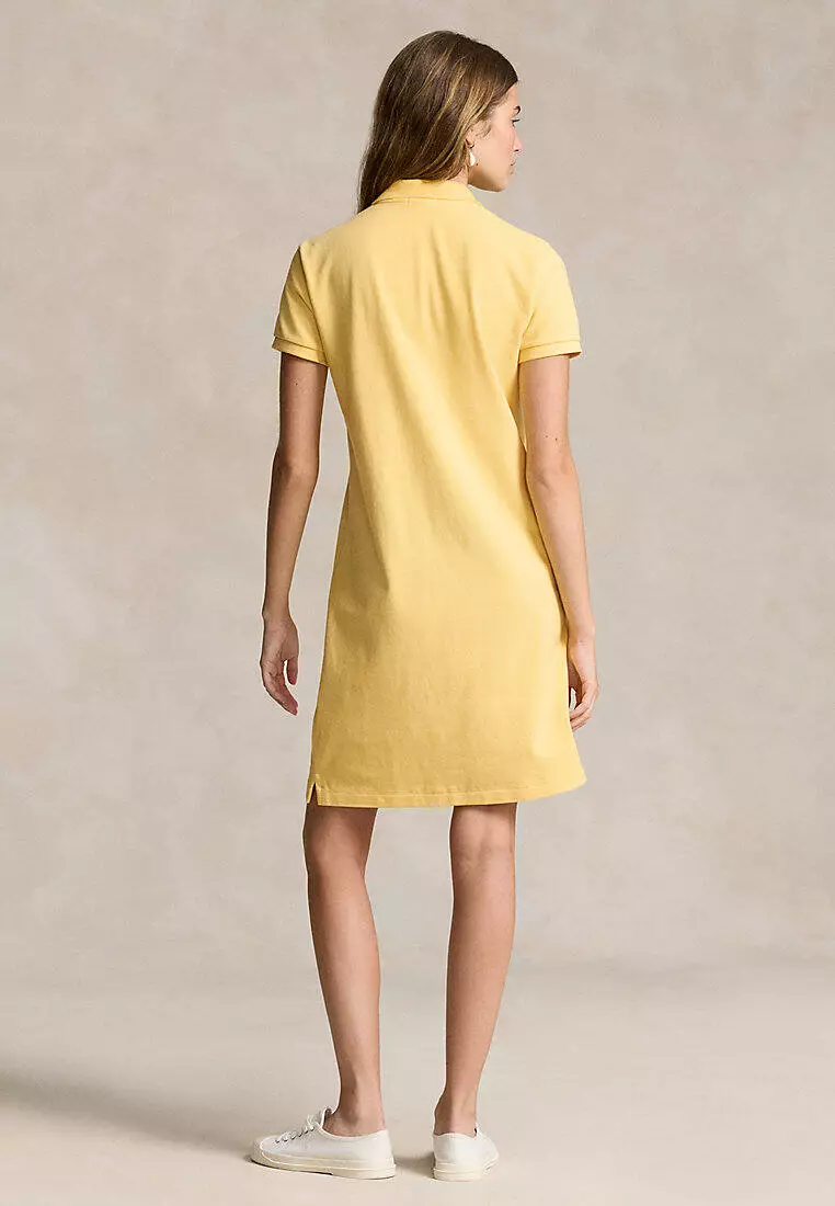 Cotton Mesh Polo Dress