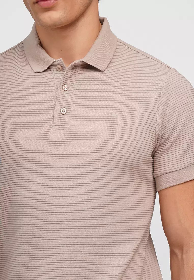 O.O.O. Textured Polo Shirt