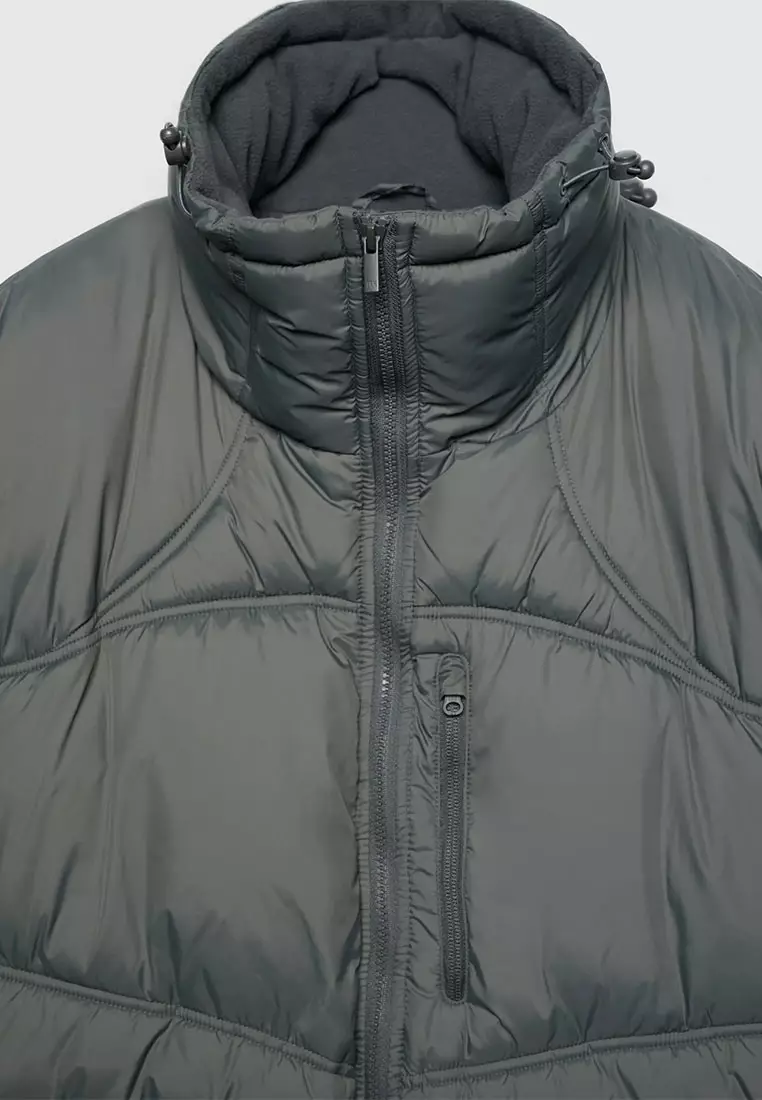 Men's High-Collar Quilted Puffer Jacket