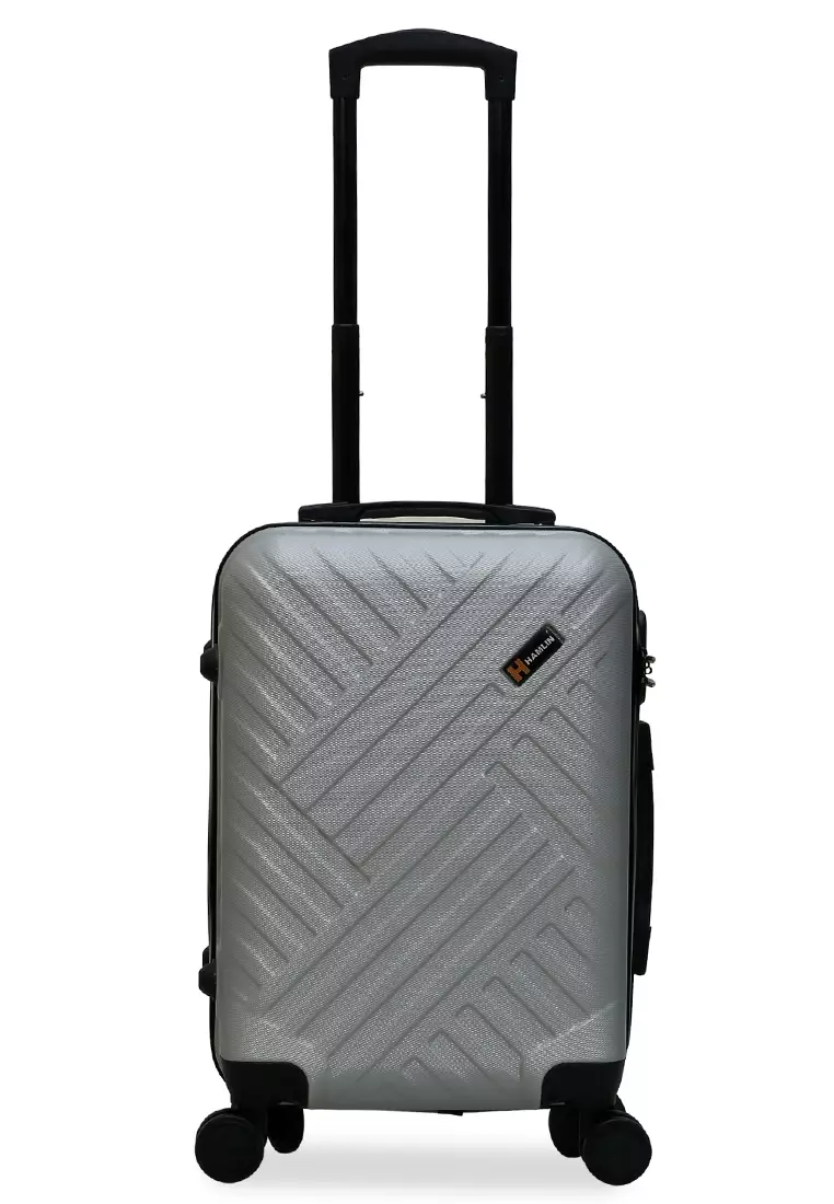 Carlton Koper Unisex Size 20 Inch Suitcase Large Compartment Material ABS+PVC Coated ORIGINAL - Silver