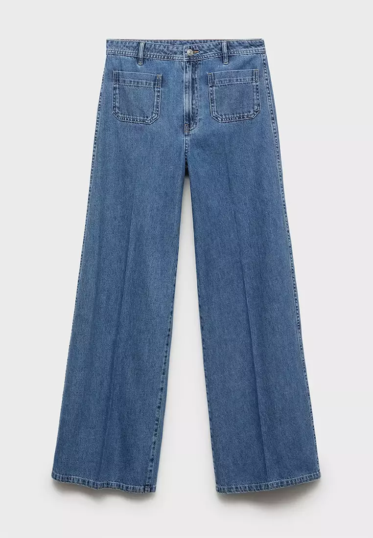 Wide Leg Jeans With Pockets