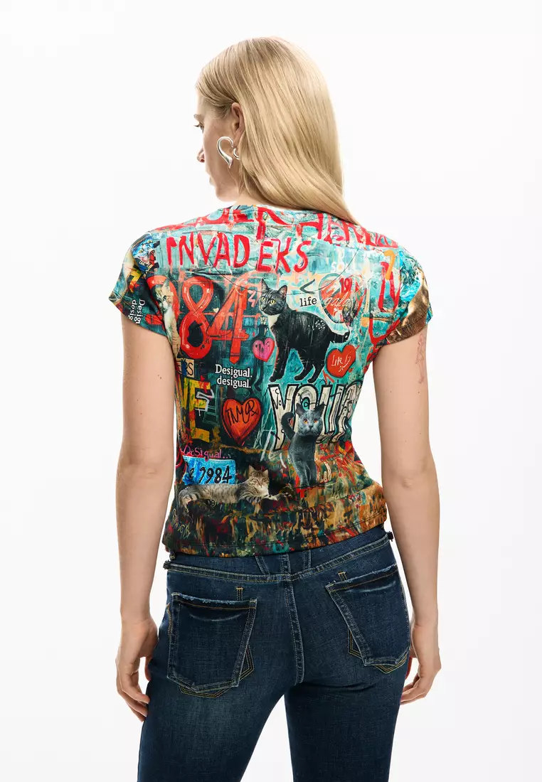 Graffiti-Print T-Shirt
