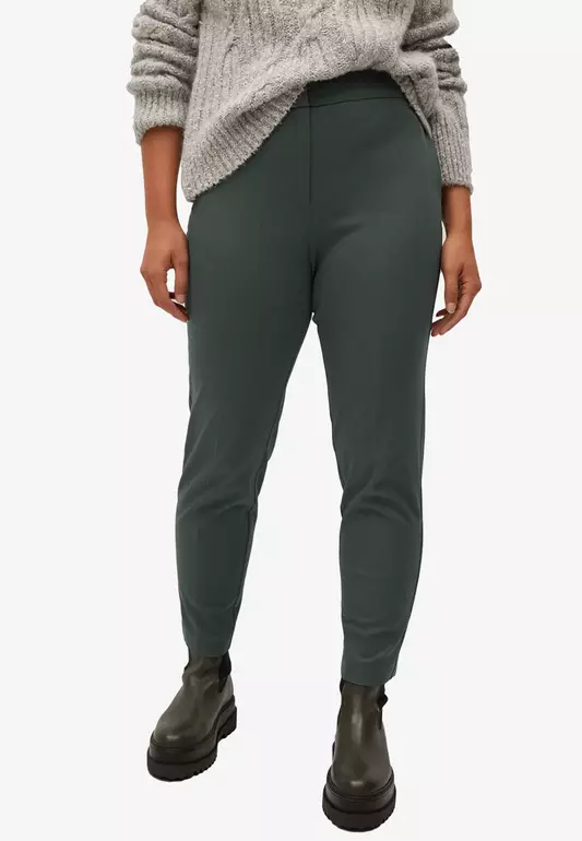 Plus Size Side Buttons Trousers