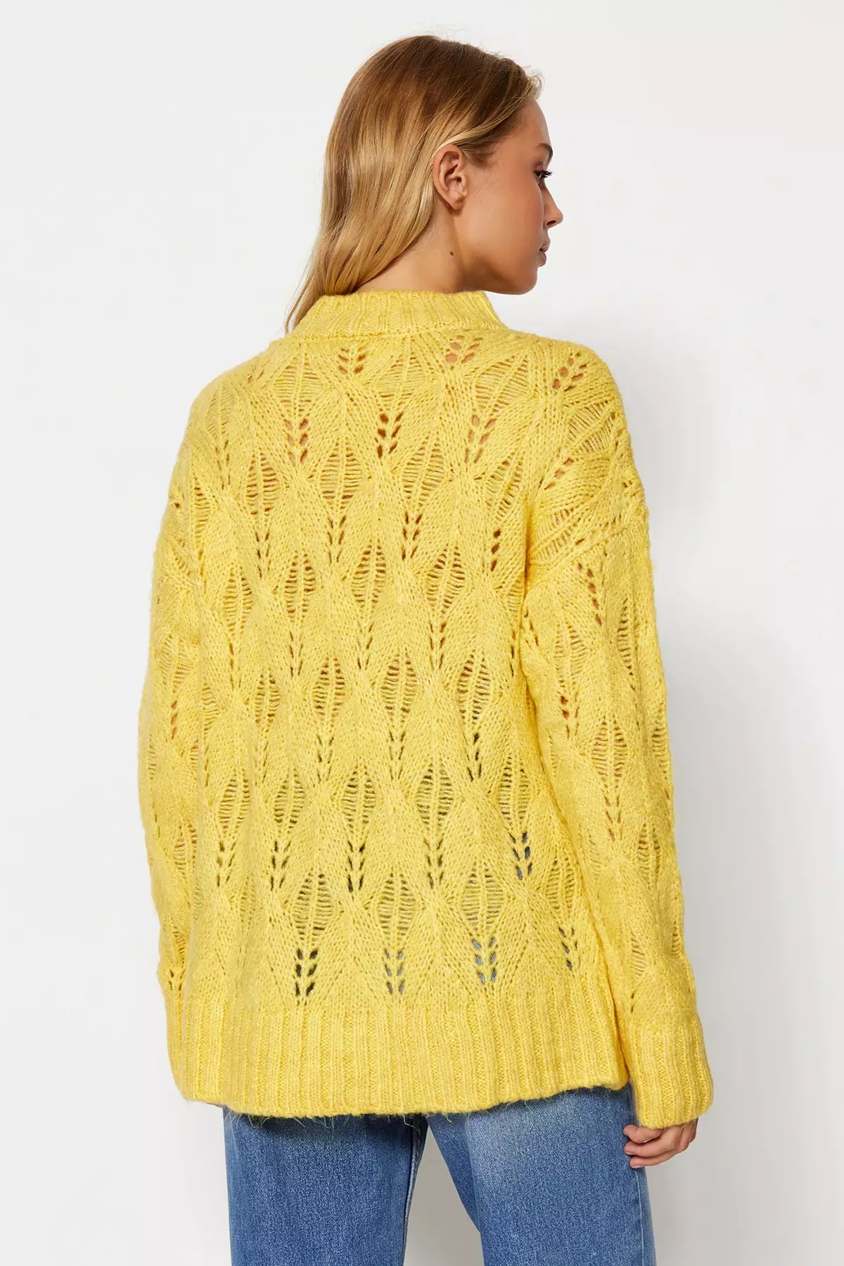 Buy Trendyol Openwork Knit Sweater 2025 Online ZALORA