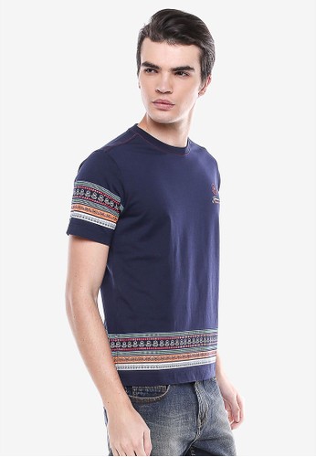 Jual Johnwin Johnwin Slim Fit Kaos  Bergambar Biru  
