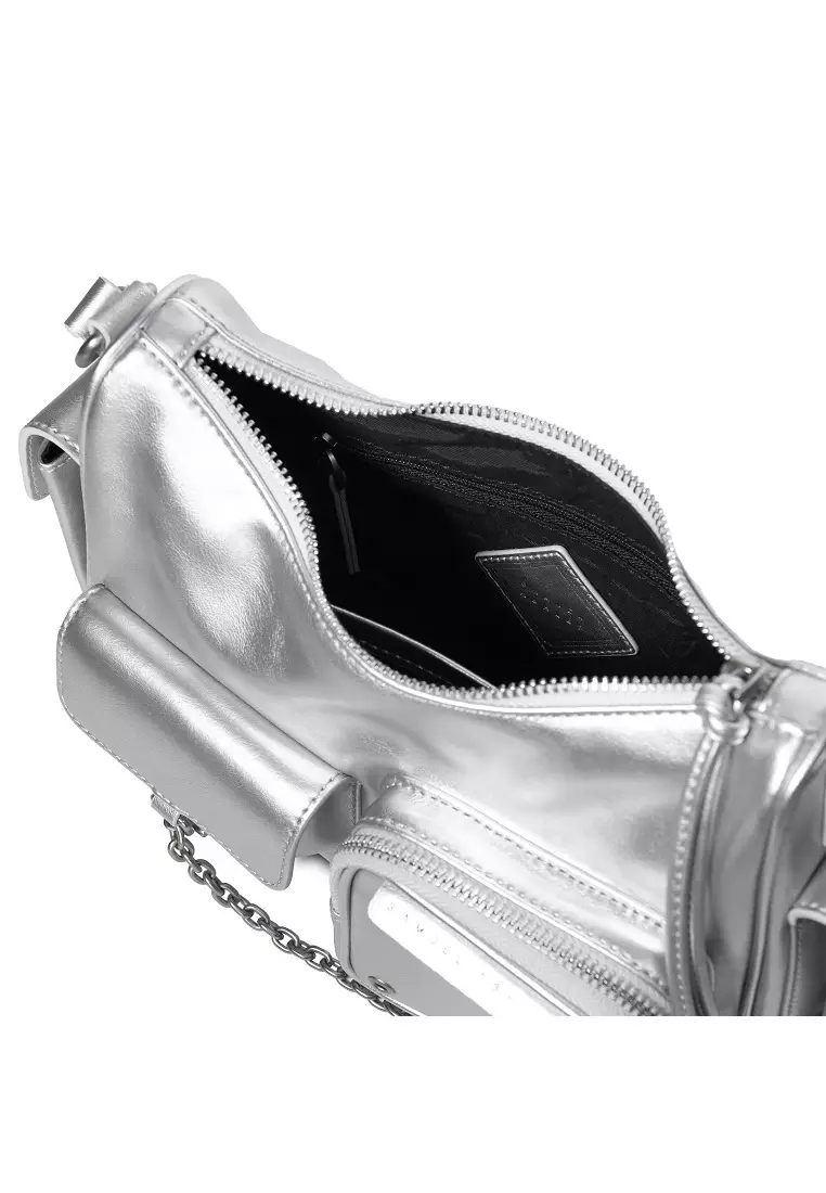 Samuel Ashley Avril Leather Crossbody Bag - Silver 2026 | Buy