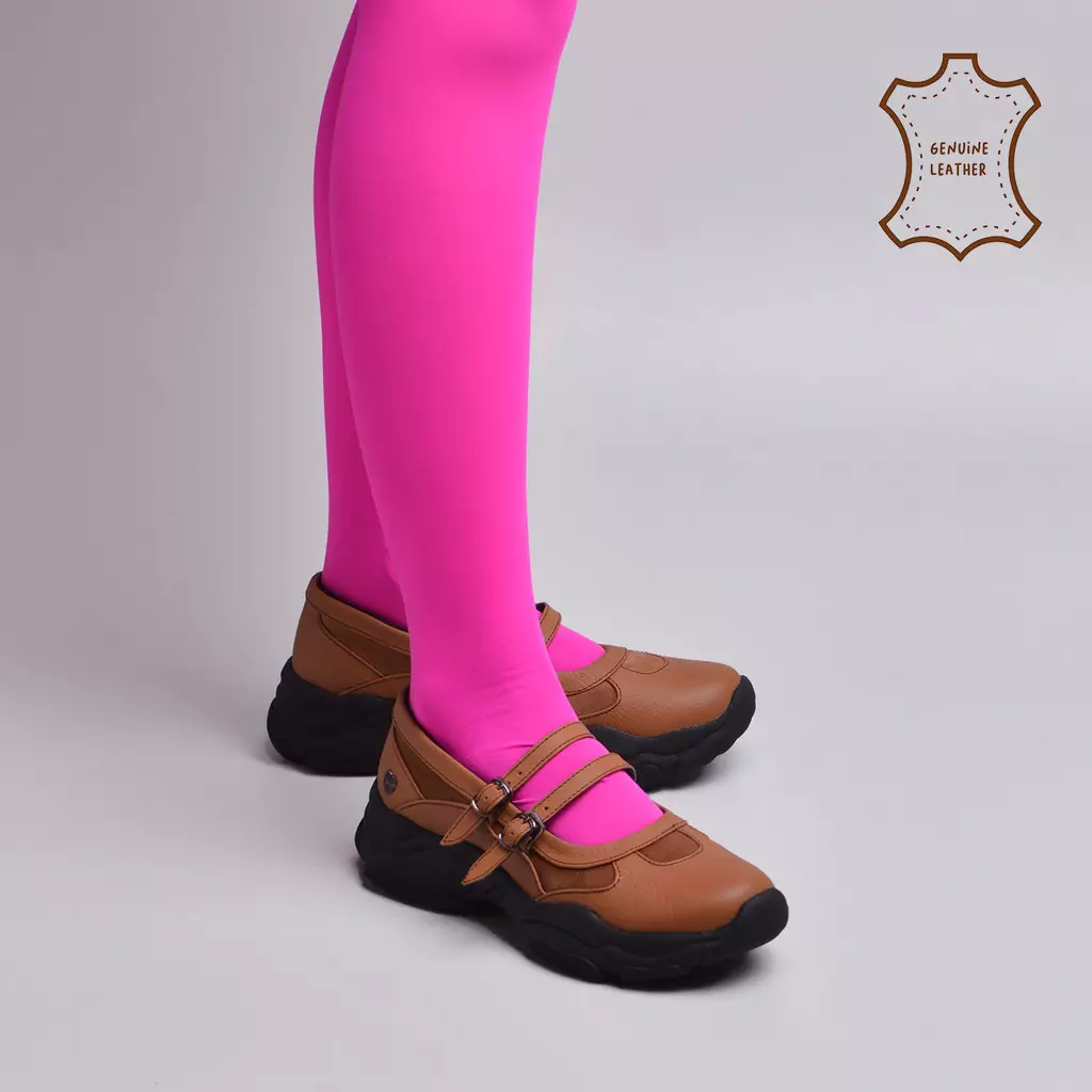 Scalia Sneakers Genuine Leather Brown