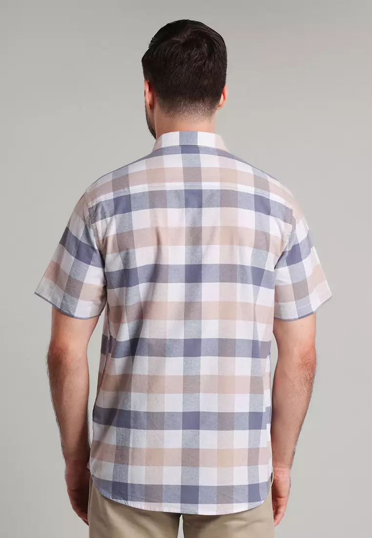 MOC Kemeja Lengan Pendek Pria Briscoe - Khaki