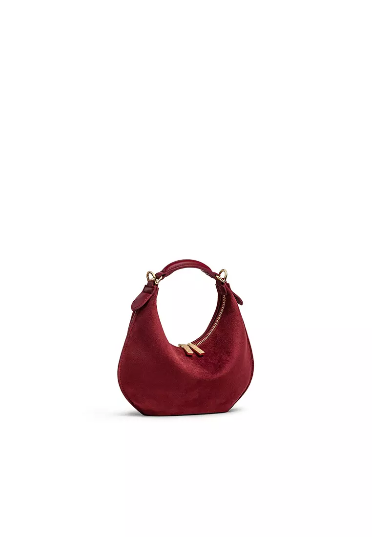 Kuki Mini Bag Suede - Cranberry