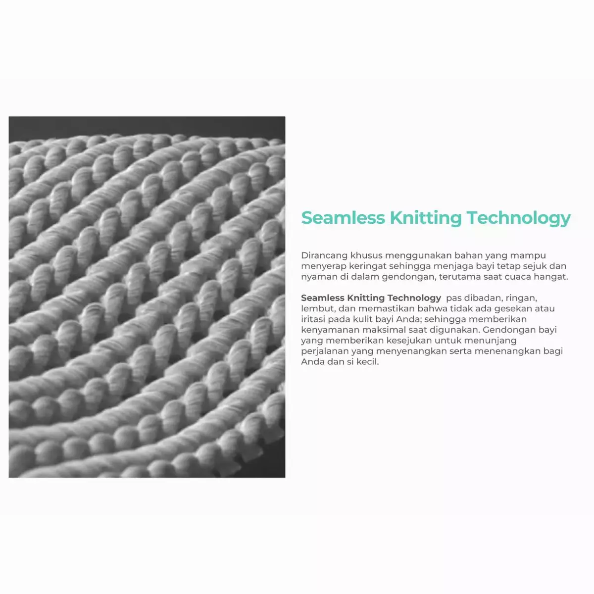 Mooimom Airyknit Baby Carrier Starry Gray - Gendongan Bayi