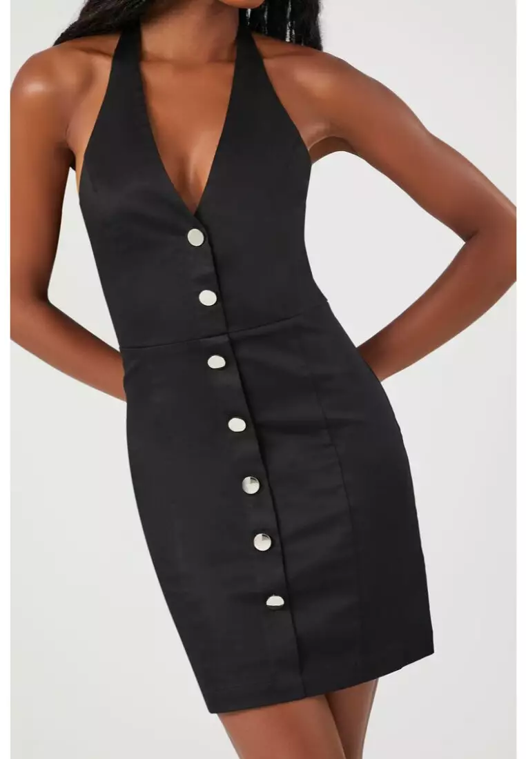 Button front mini dress forever 21 sales
