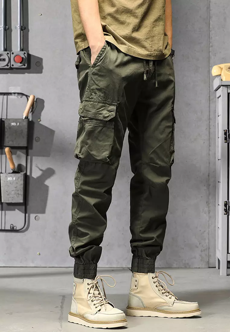 Sports Style Pockets Cargo Pants GJL659