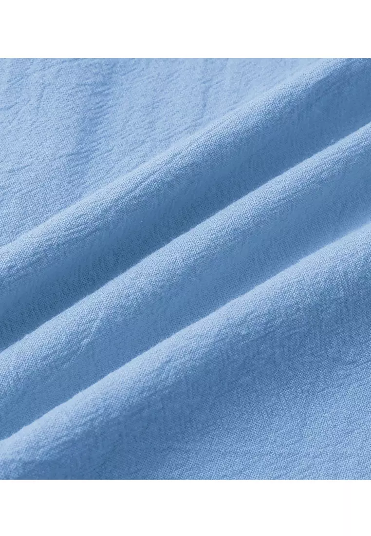 Loose Square-neck Linen Shirt YL-SKD01