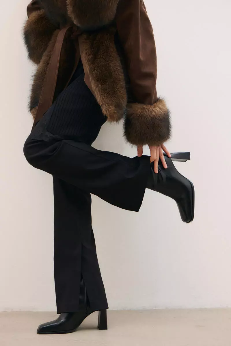 Block-heeled ankle boots
