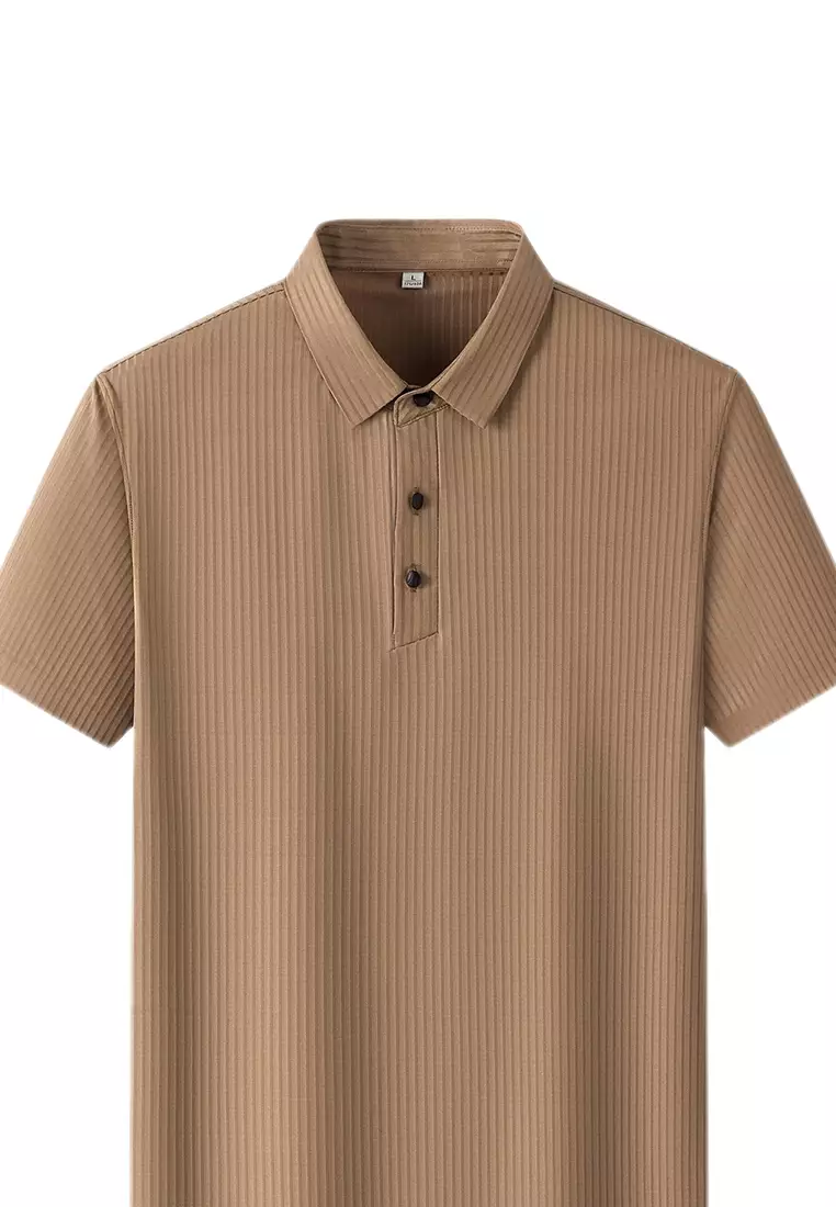 uniqlo brown polo shirt