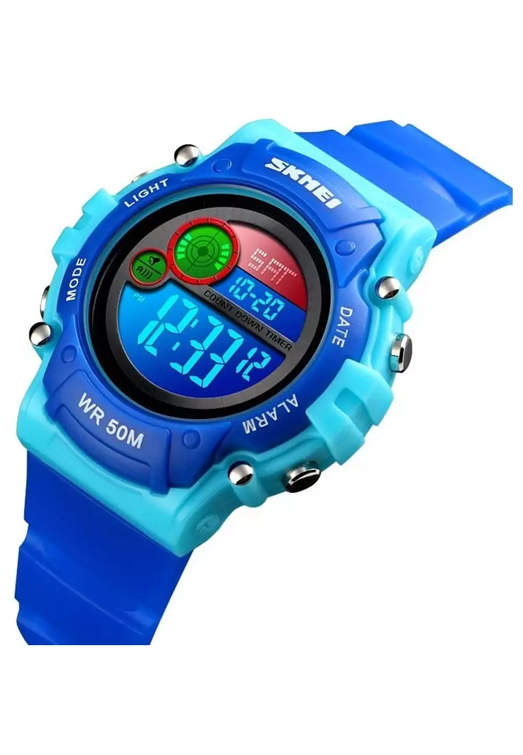 Kids Jam Tangan Digital Anak Waterproof Strap Tali Material Silicone SL38 ORIGINAL