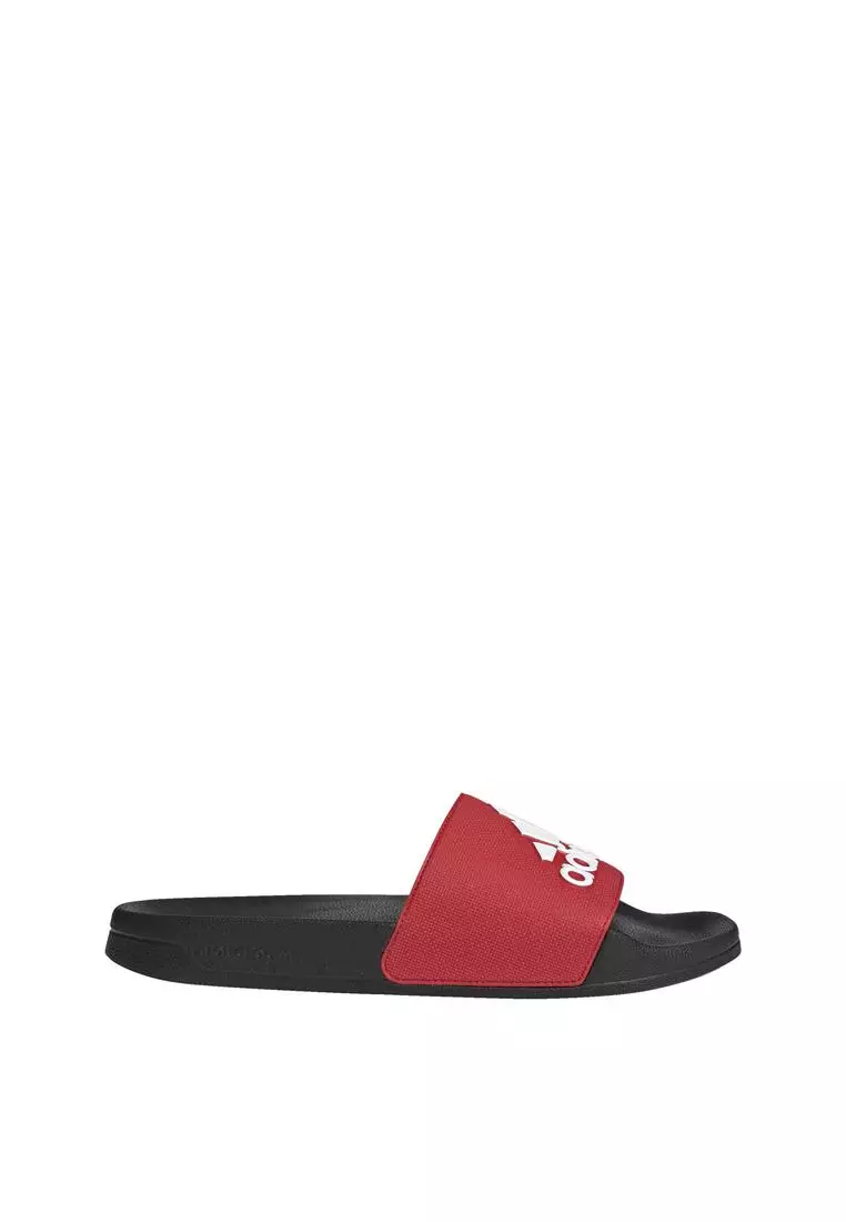 Adilette slides red sale and white