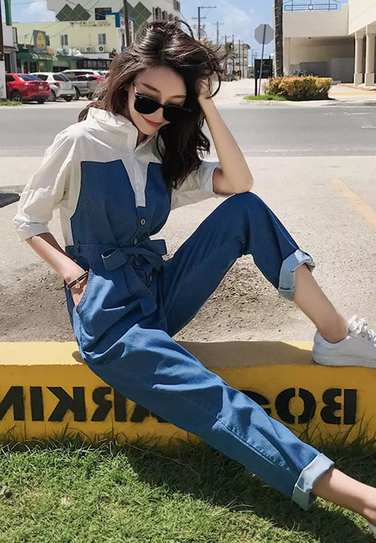 Fake jumpsuit top