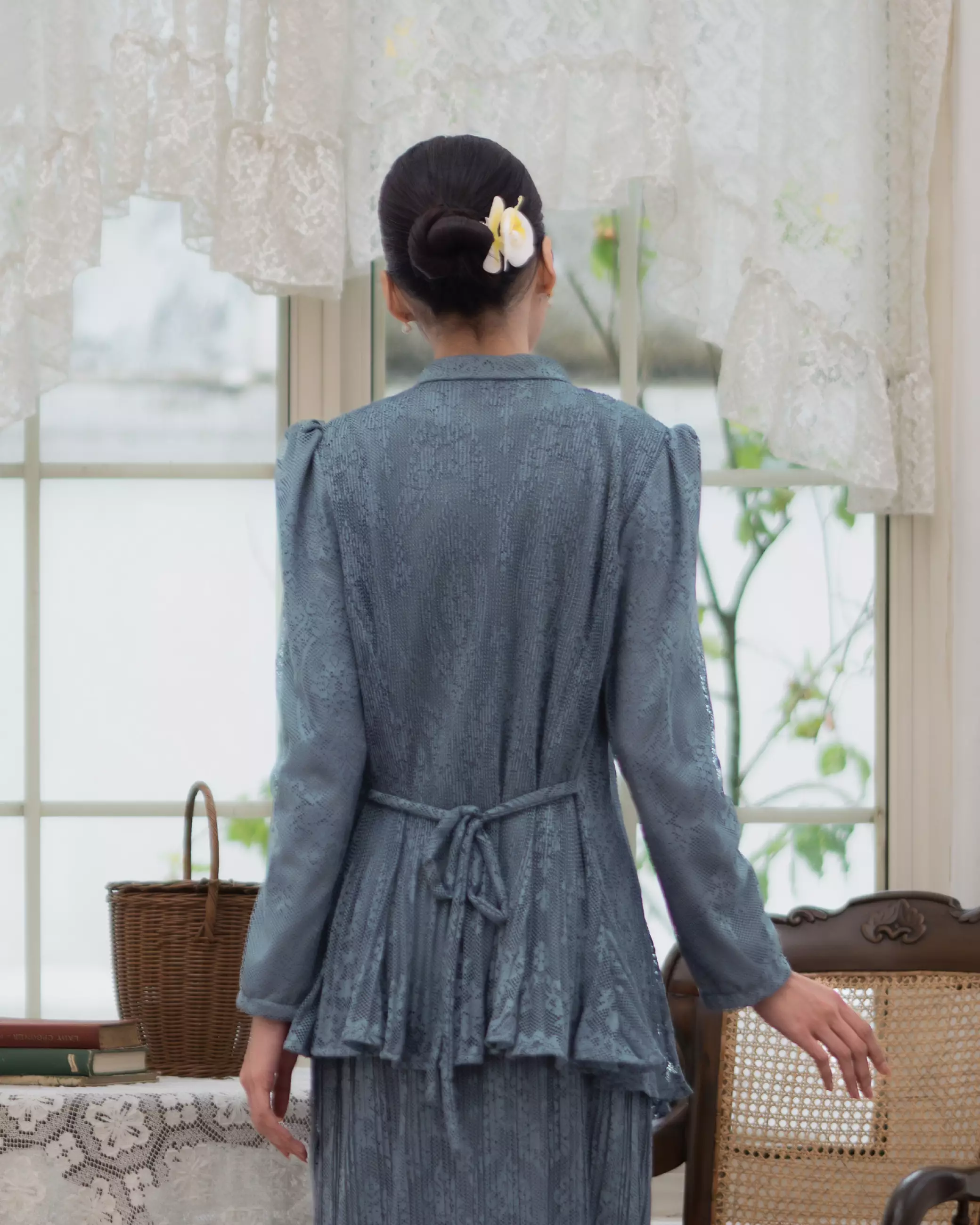 Nirmala Blouse - Steel Blue