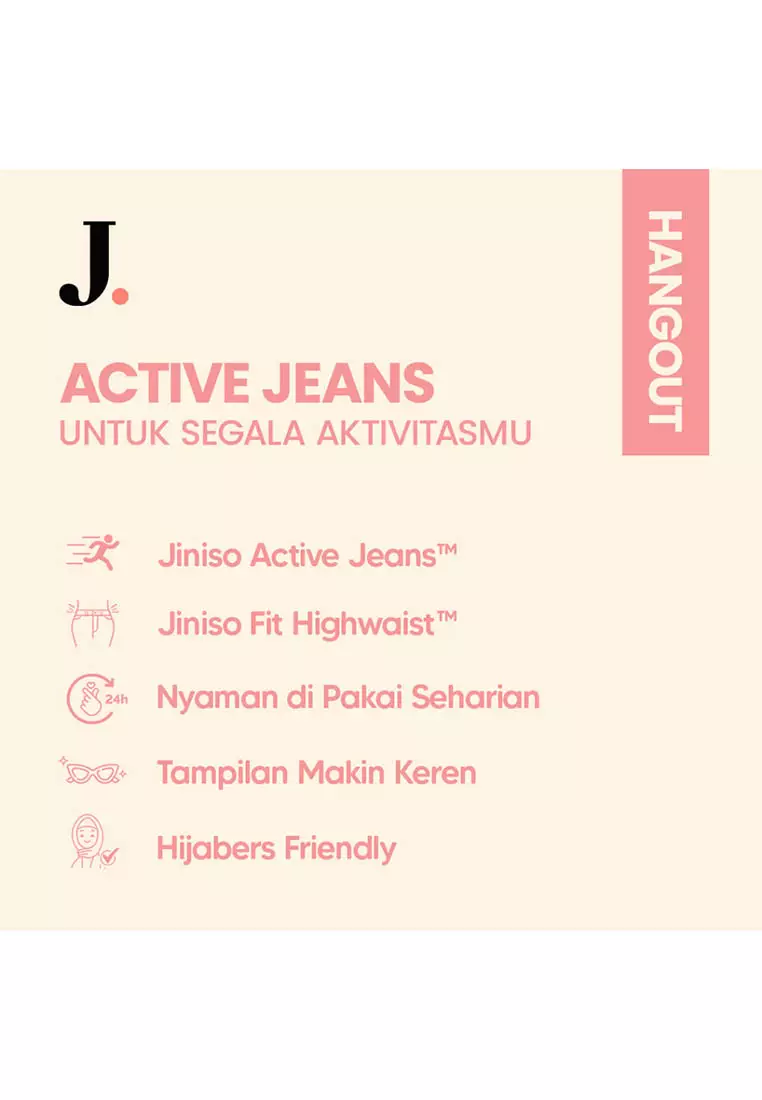 Ultra Highwaist Cutbray Stretch Jeans 648 HANGOUT