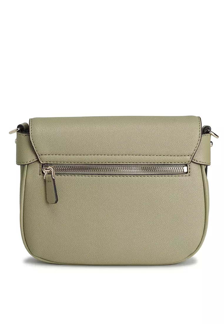 Sac à épaule Guess Fedora - Couleur Sage (vert), 100% PU, Neuf Avec étiquettes