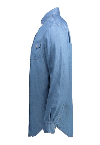 Shop Bench Denim Long Sleeve Shirt Online On Zalora Philippines