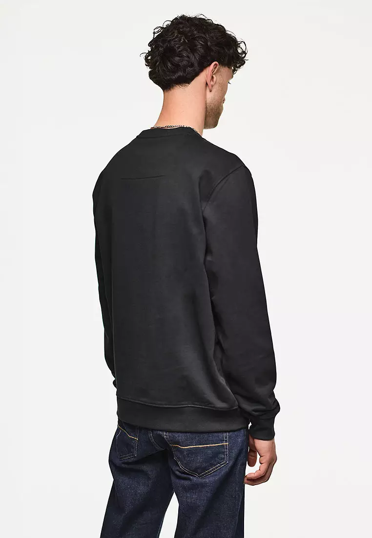 MENS BLACK FERRER BADGE SWEATSHIRT