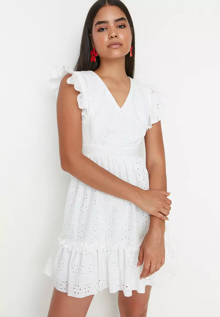 Stylish Moves Stylish Eyelet Mini Dress main image 1