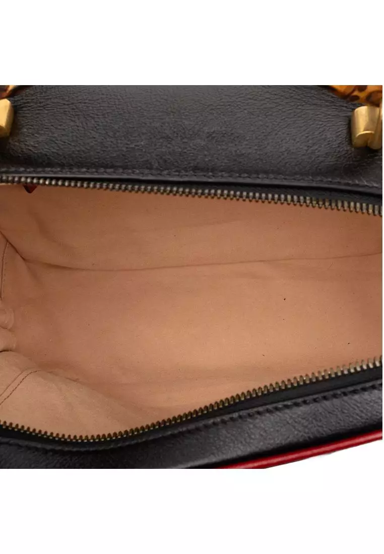 Gucci Pre-Loved Gucci Small Gg Marmont Matelasse Diagonal Leather Torchon  Bamboo Satchel 2026 | Buy Gucci Online | ZALORA Hong Kong