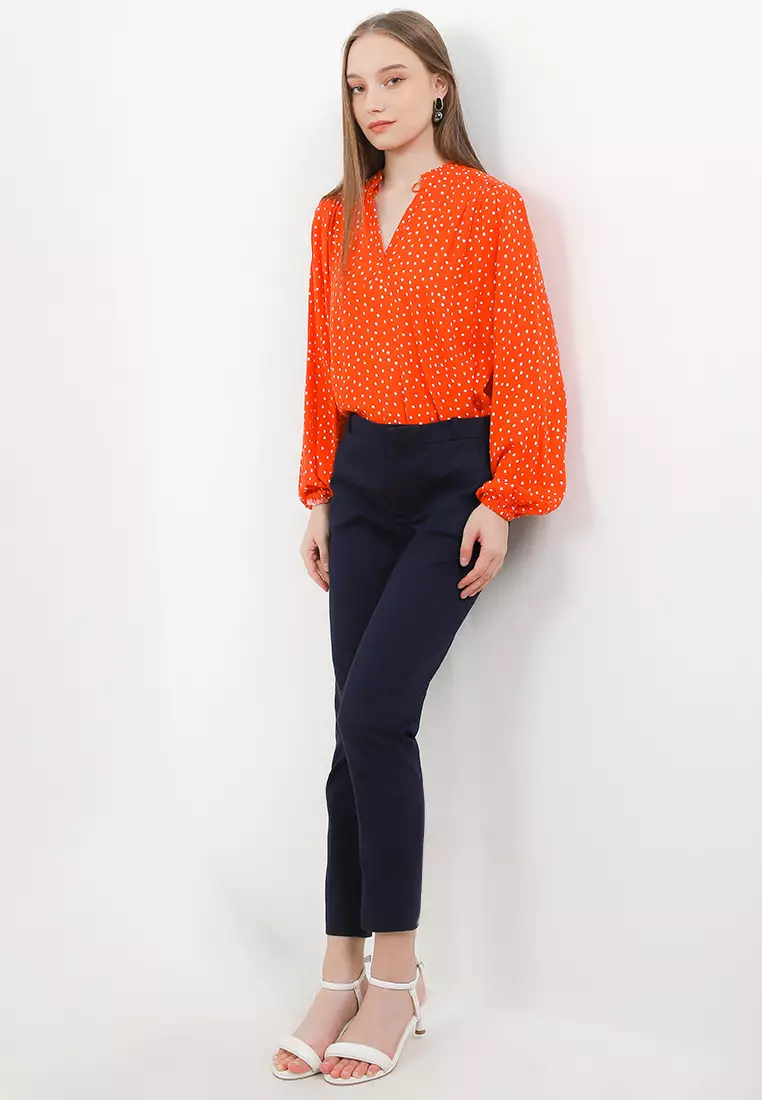 Printed Regular Fit Long Sleeve Blouse