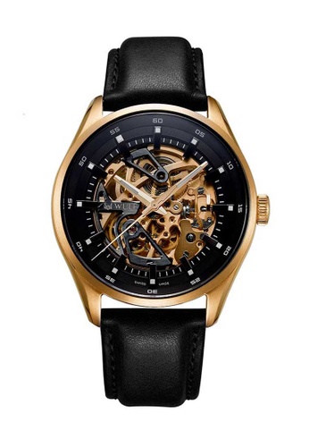 Buy Wulf Wulf Exo Gold And Black Skeleton Watch Online On Zalora