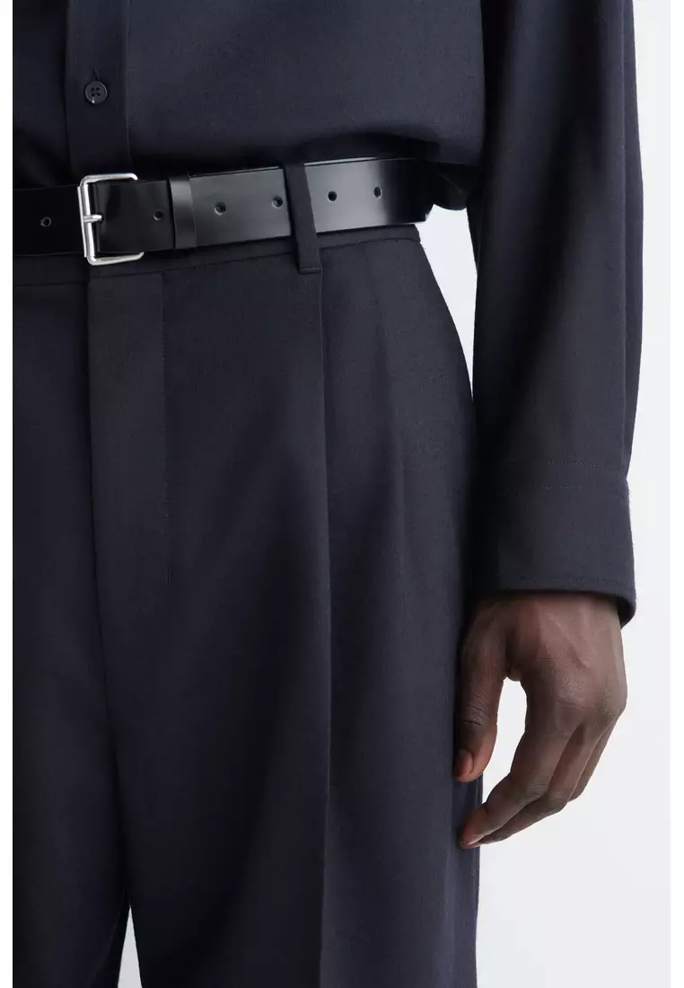 WOOL-FLANNEL TROUSERS