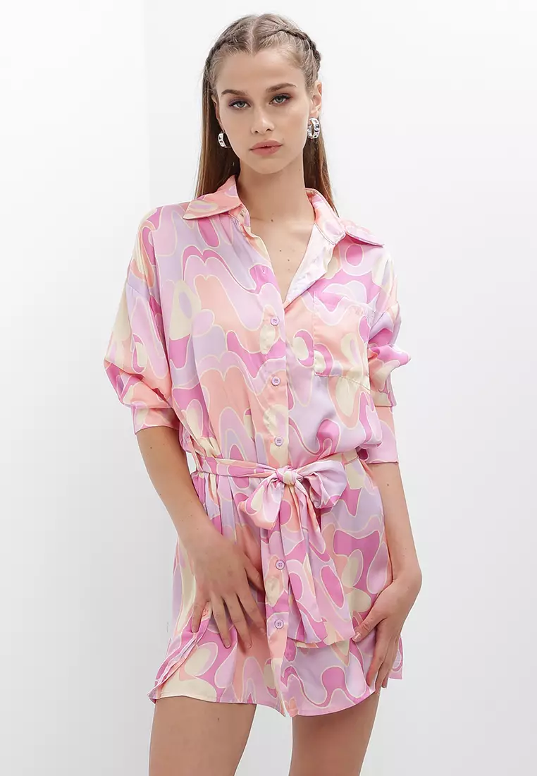 Buy Peppermayo Faye Mini Shirt Dress 2023 Online | ZALORA Singapore