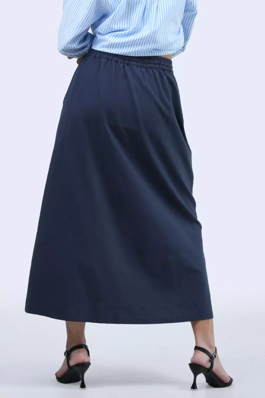 Rok Panjang Wanita Bridgette Dark Navy