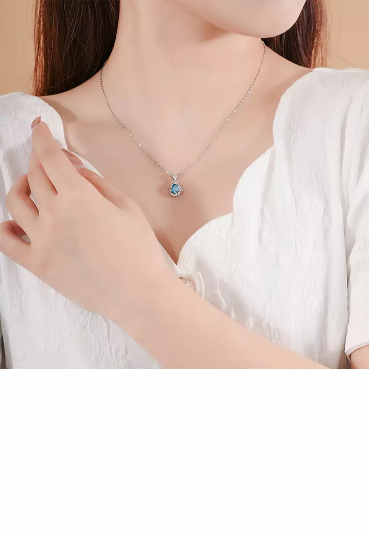 Buy SOEOES 925 Sterling Silver Fashion and Simple Water Drop