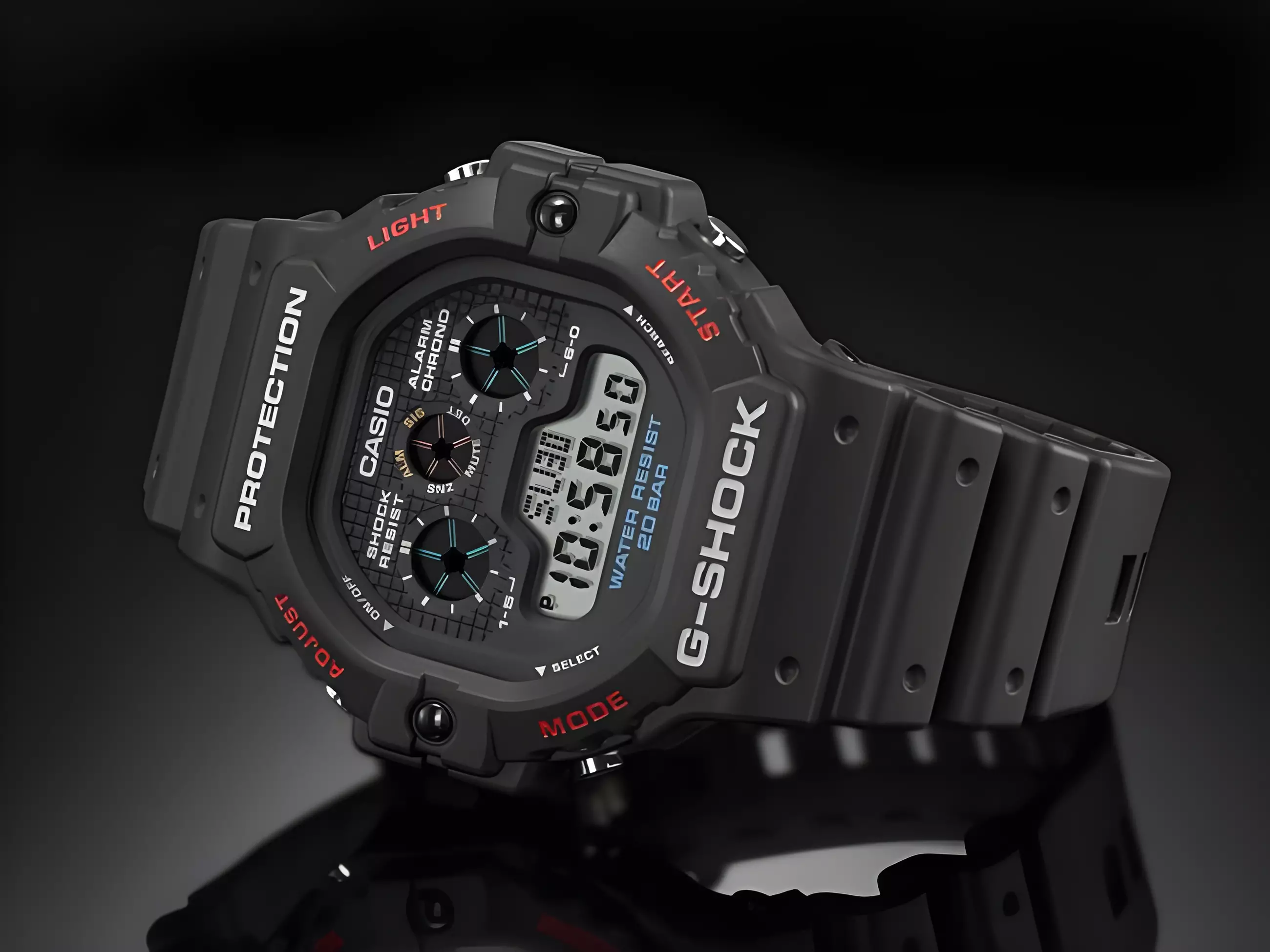 Casio G-Shock DW-5900-1D Jam Tangan Digital Pria - Black Resin Case & Band