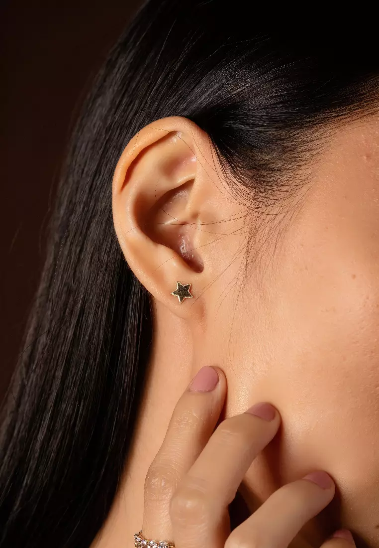 Stellar Studs Earrings 14k Gold