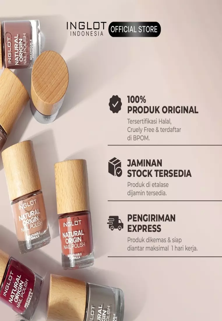 INGLOT Natural Origin Nail Polish Free-Spirited 006 - Kutek Breathable, Vegan, 8 ml